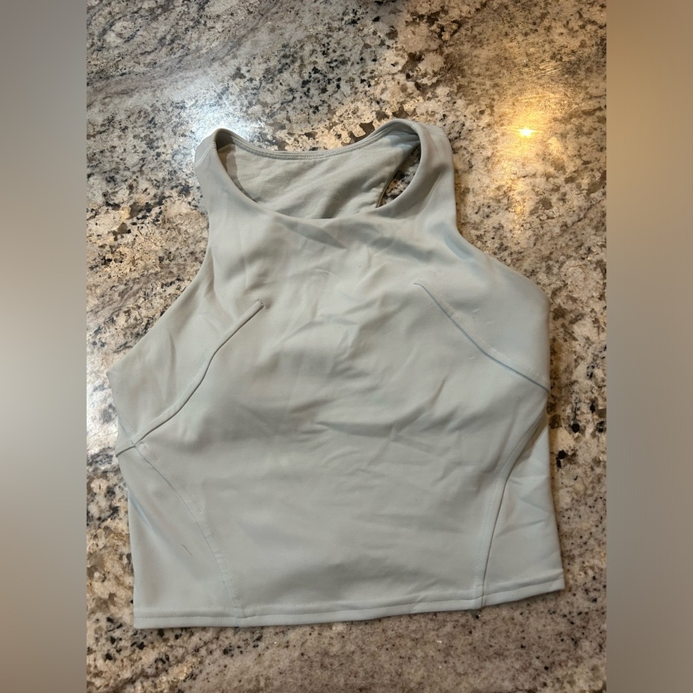 light blue lululemon align tank with lines size 2 good quality